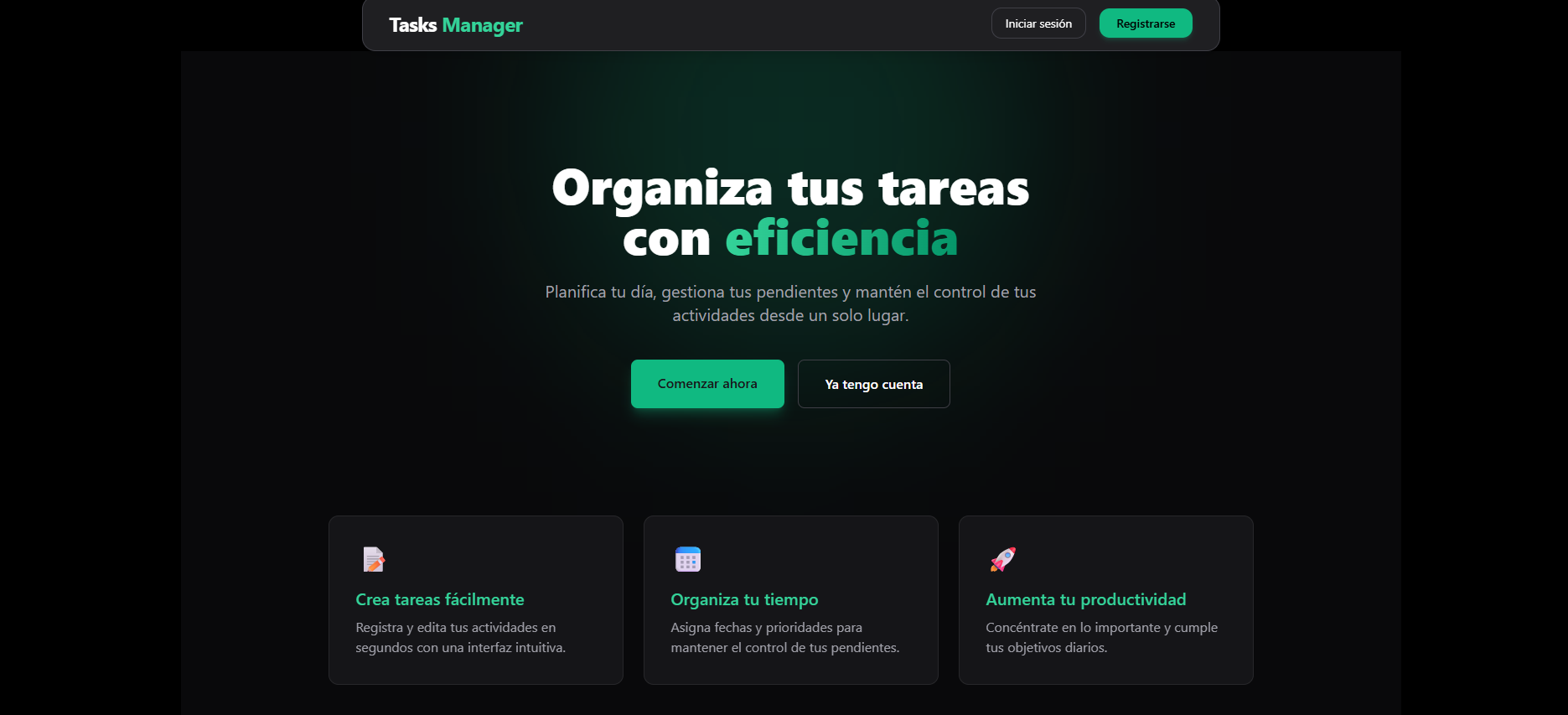 Sistema de tareas MERN Stack